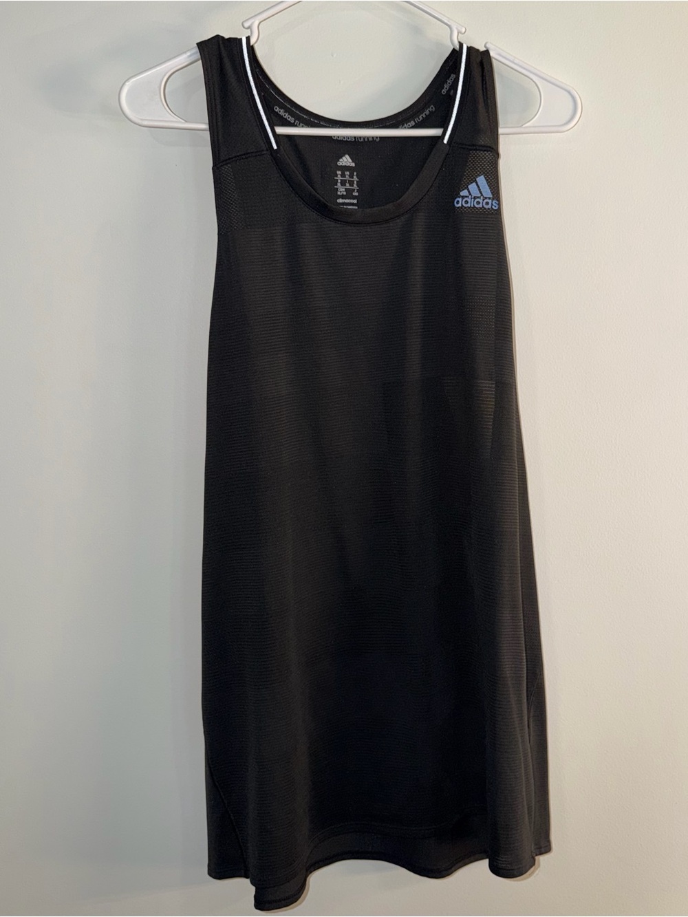 Adidas Black Athletic Running Tank Top with Grey logo Men’s XL
